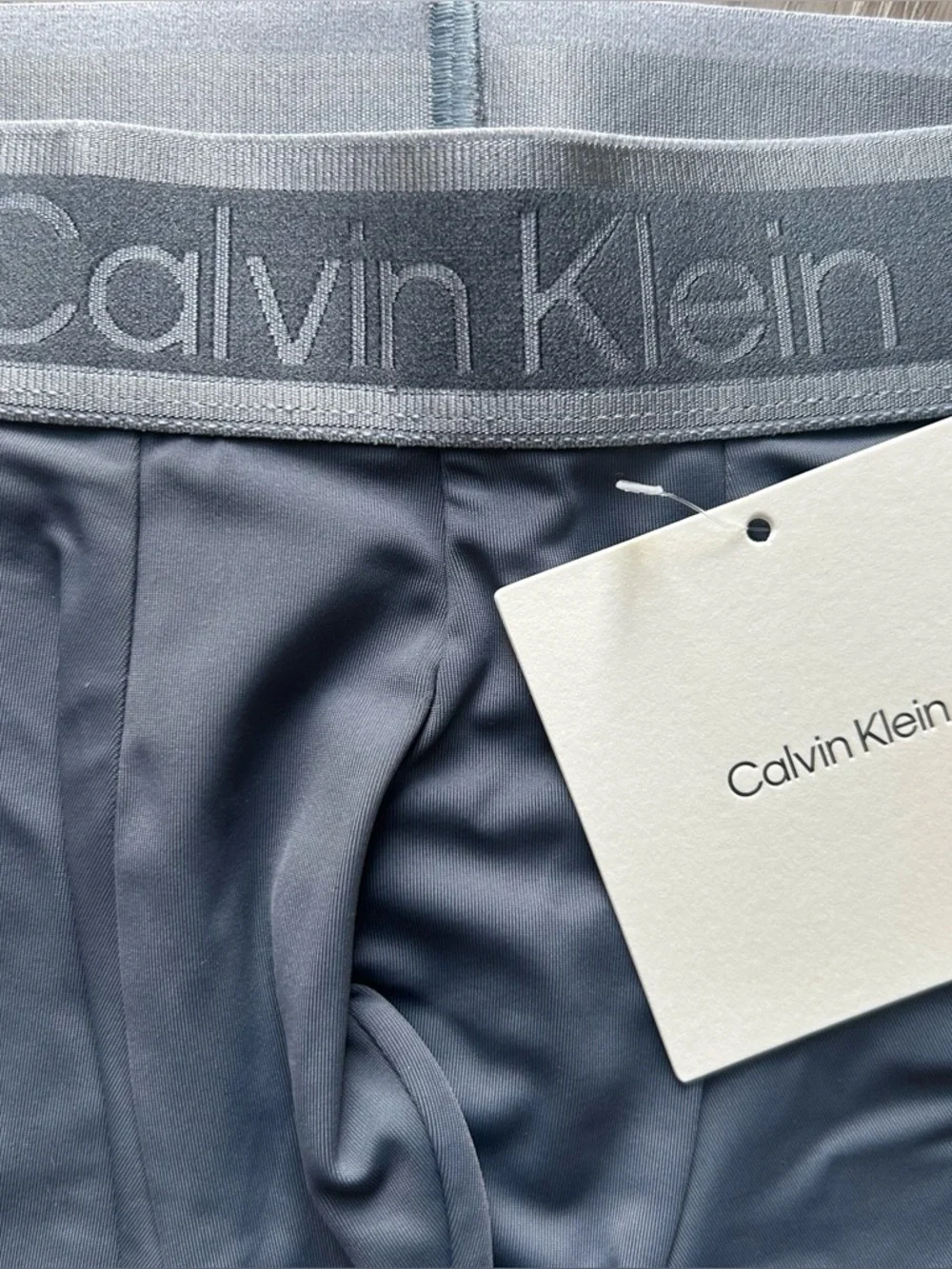 Calvin Klein | Tonal Logo Trunk in Turbulence Grey (Small)